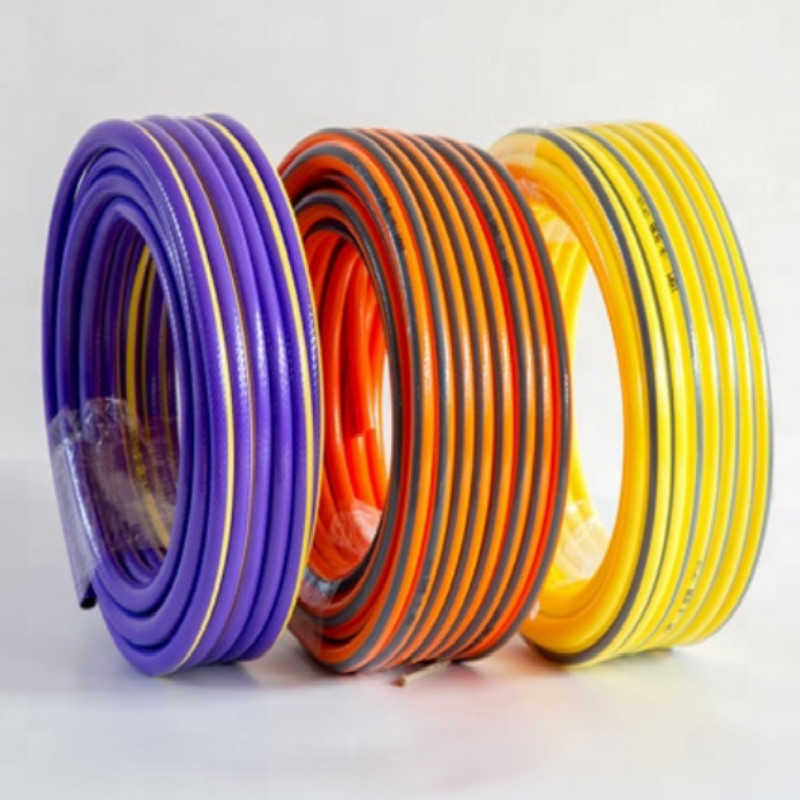 2019 hotsale kvalitní barevné flexibilní vlákno pletené vyztužit plastovou PVC zahradní hadici